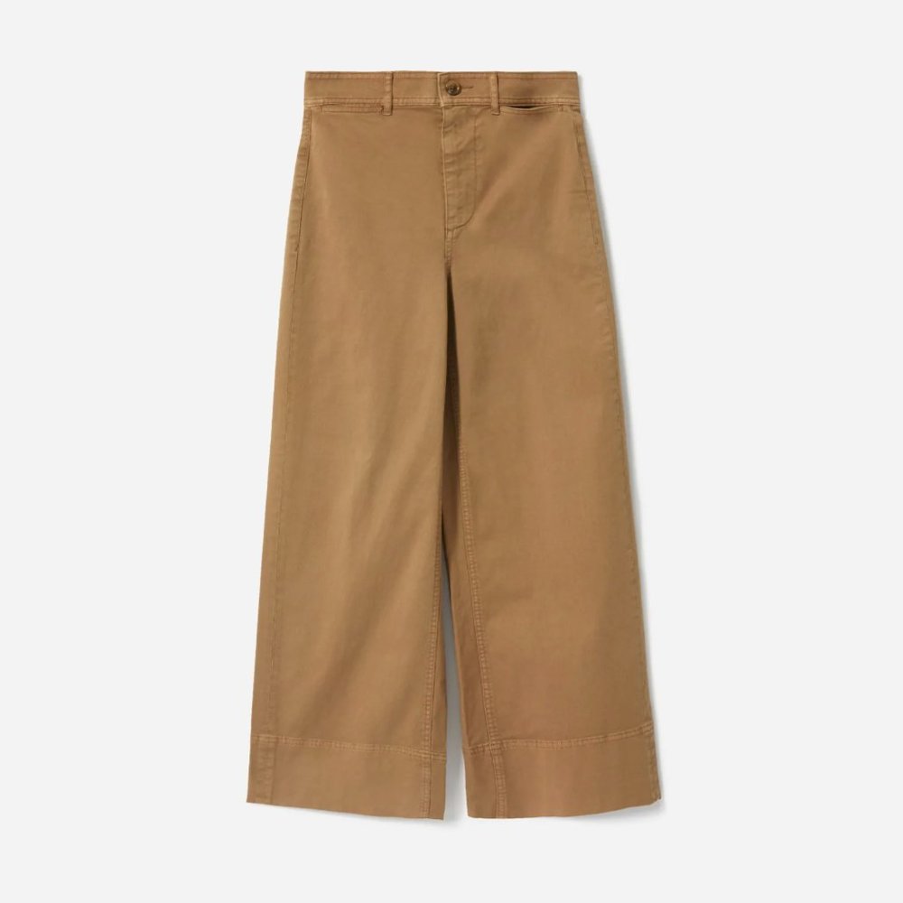 Everlane Wide-Leg Crop Chino Lightweight